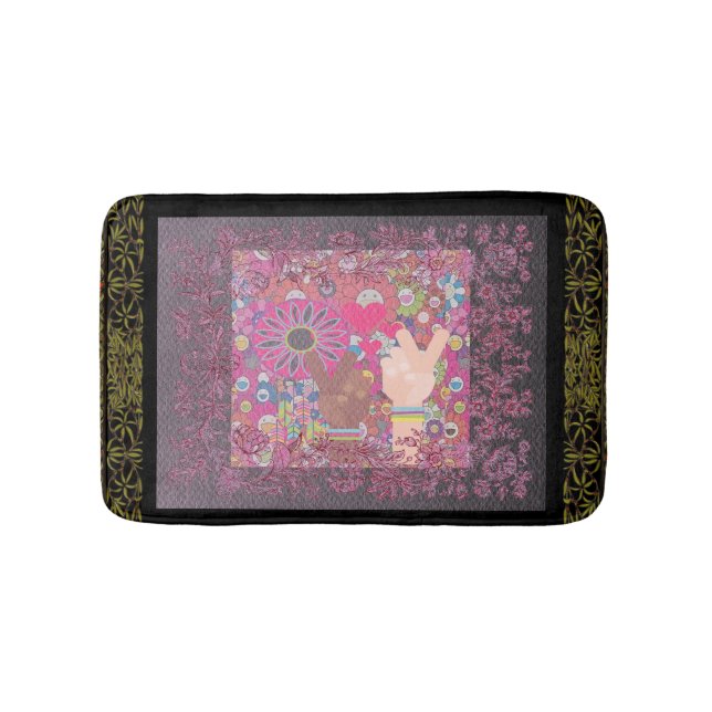 Alfombrilla De Baño Bath Mat de paz (Anverso)