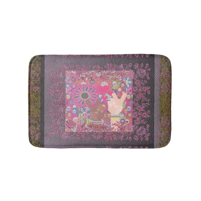 Alfombrilla De Baño Bath Mat de paz (Anverso)