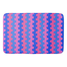 Alfombrilla De Baño Bath Mat de química azul y rosa