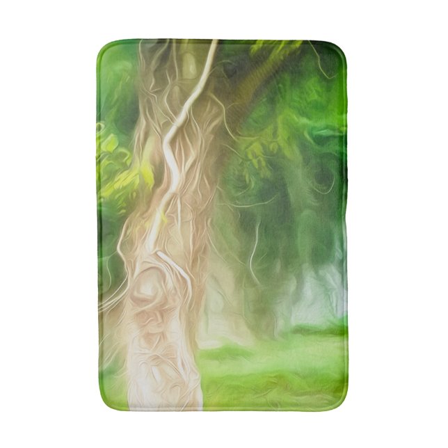 Alfombrilla De Baño Bath Mat Dream Light Green Tree (Frente vertical)