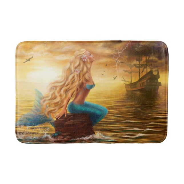 Alfombrilla De Baño Bath Mat Fantasy Mermaid (Anverso)