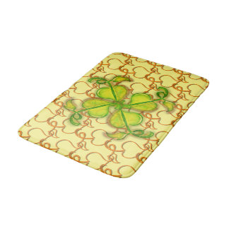Alfombrilla De Baño Bath Mat - Ivy Leaves en amarillo