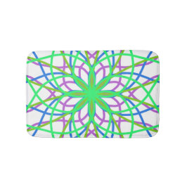 Alfombrilla De Baño Bath Mat Kaleidoscope Mandala Flower Art