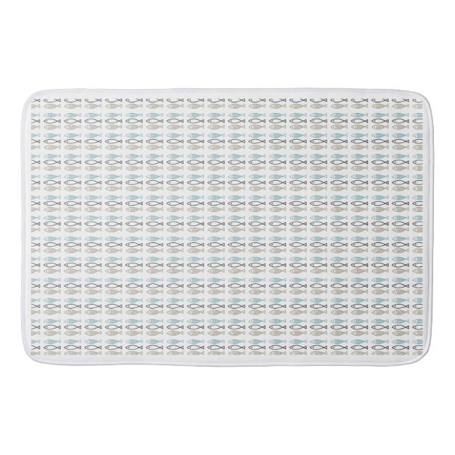 Alfombrilla De Baño Bath Mat - Pescado escandinavo (Anverso)