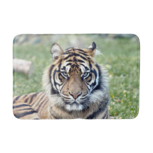 Alfombrilla De Baño Bath Mat Photo tiger cat , animales.