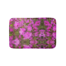 Bath Mat Purple Rhododendros