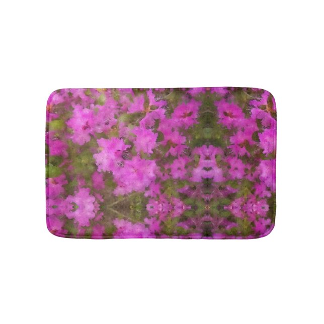 Alfombrilla De Baño Bath Mat Purple Rhododendros (Anverso)