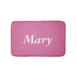 Alfombrilla De Baño Bath Mat Purpurina rosa personalizado