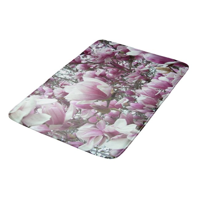 Alfombrilla De Baño Bath Mat - Saucer Magnolias (Angular)