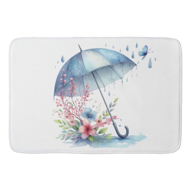 Alfombrilla De Baño Bath Mat-Spring- Umbrella Bathroom Set (Anverso)