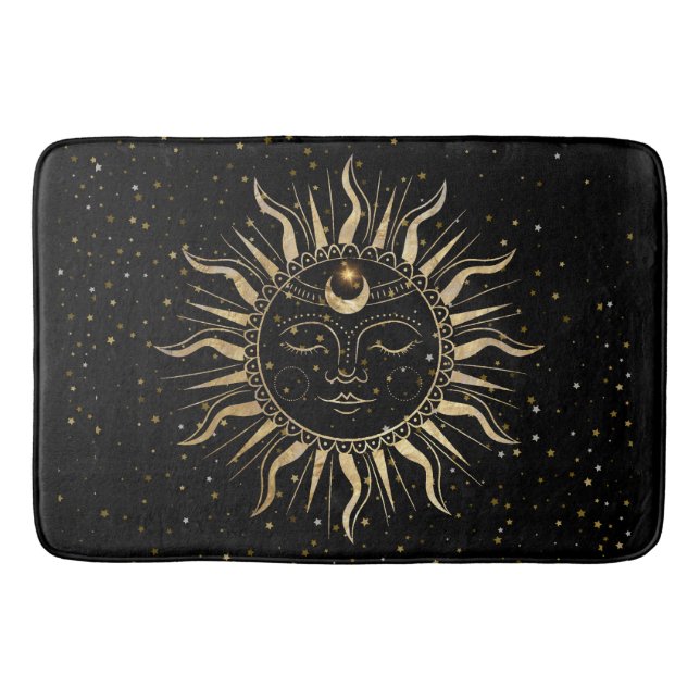 Alfombrilla De Baño Bath Mat-Sun Moon Stars (Anverso)