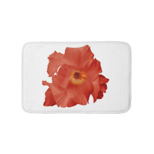 Alfombrilla De Baño Bath Mat Sword Lily Rojo Amarillo