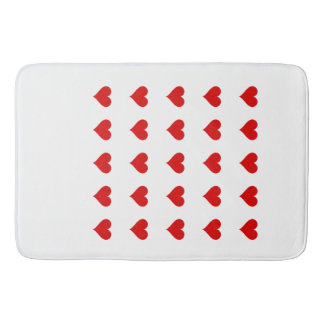 Alfombrilla De Baño Bath Mat with hearts.