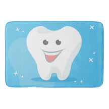 Bathmat con dientes sonrientes para dentistas