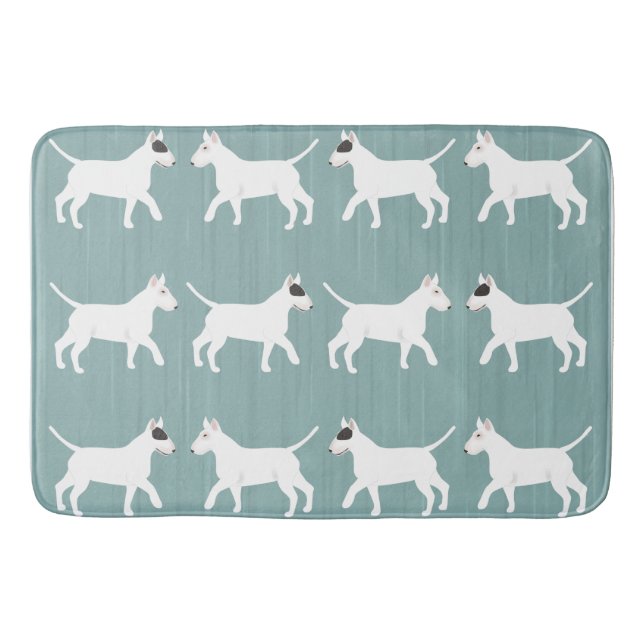 Alfombrilla De Baño Bathmat de bull terrier (Anverso)