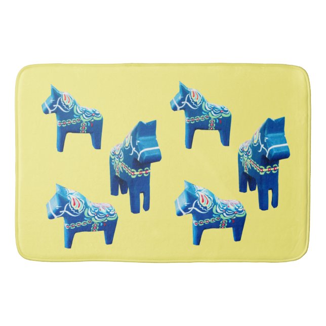 Alfombrilla De Baño Bathmat de caballos sueco (Anverso)