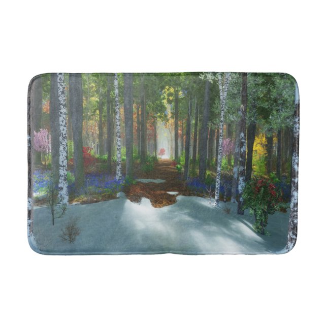 Alfombrilla De Baño Bathmat de caminata de un largo día (Anverso)
