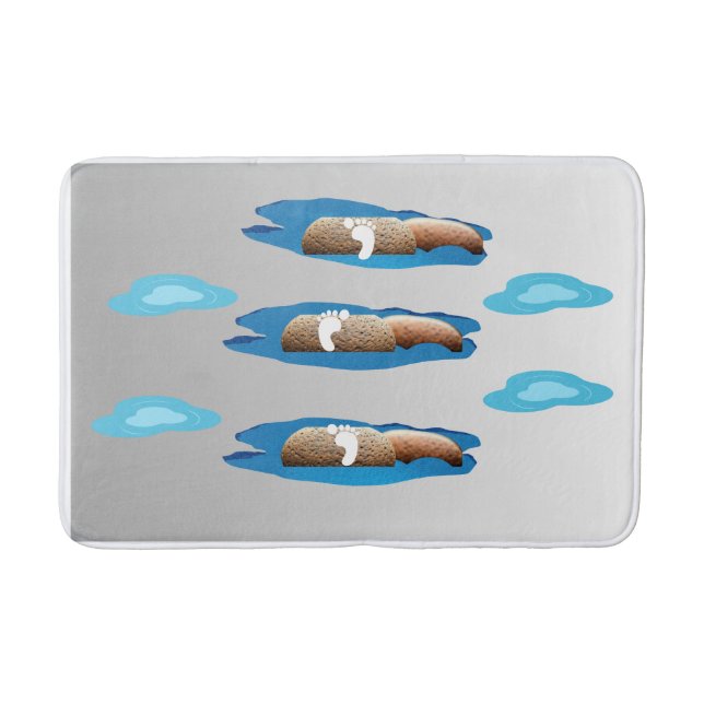 Alfombrilla De Baño Bathmat de camino de piedra tranquila (Anverso)