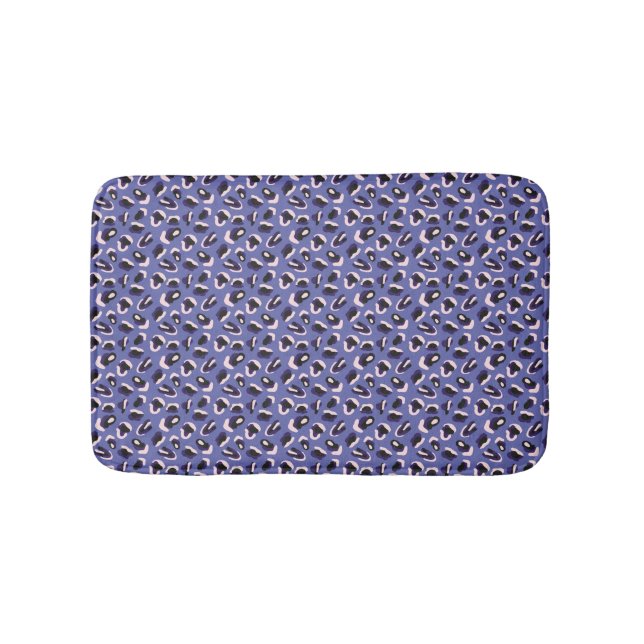 Alfombrilla De Baño Bathmat de impresión de animales morado (Anverso)