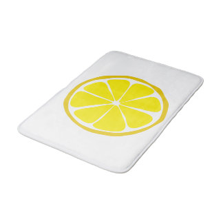 Alfombrilla De Baño Bathmat de limón de cítricos de verano