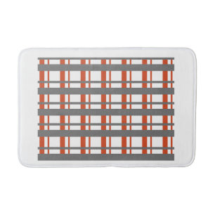 Alfombrilla De Baño "Bathmat de patrón de línea cruzada - Geométrico m