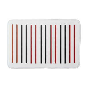 Alfombrilla De Baño "Bathmat de patrón de línea vertical - Minimalista
