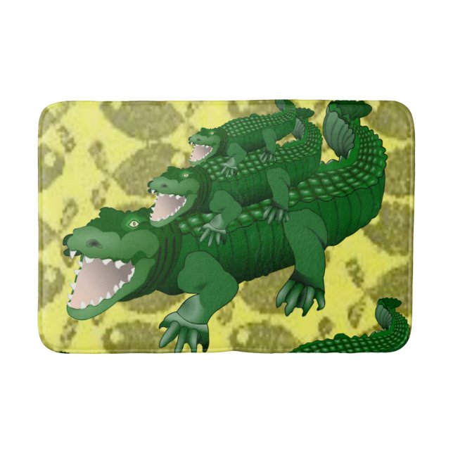 Alfombrilla De Baño Bathmat del cuarto de baño del lagarto (Anverso)