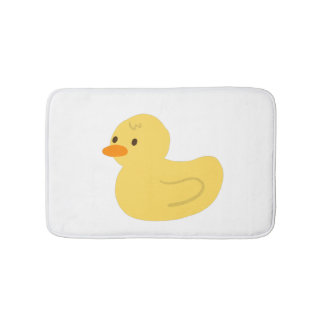 Alfombrilla De Baño Bathmat gráfico de pato amarillo hueso