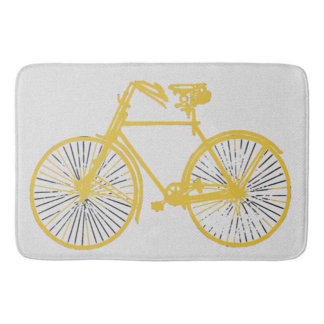 Alfombrilla De Baño Bathmat Guay bicicleta dorada (Anverso)