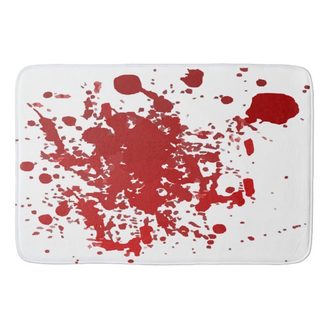 Alfombrilla De Baño Bathmat Halloween mancha sangre sangrienta (Anverso)