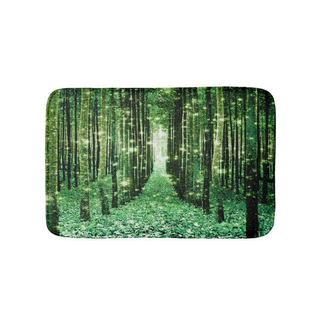 Alfombrilla De Baño Bathmat Magic Forest Green Mystery (Anverso)