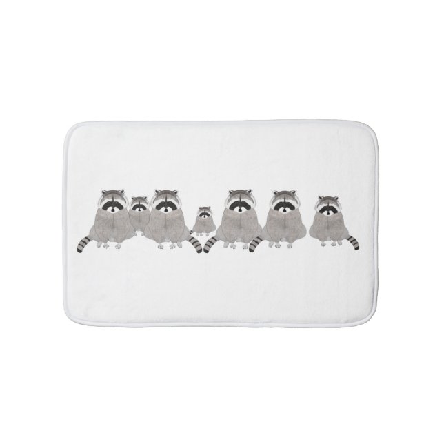 Alfombrilla De Baño Bathmat Raccoons (Anverso)