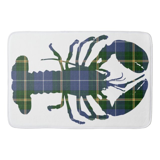 Alfombrilla De Baño    Bathmatblue Nova Scotia Tartan (Anverso)
