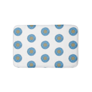 Alfombrilla De Baño Bathroom mat with hand- drawn mandala design
