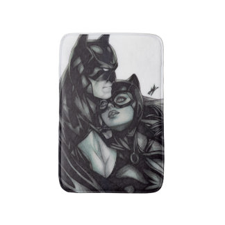 Alfombrilla De Baño Batman & Catwoman ~ Bruce wayne & Selina Kyle