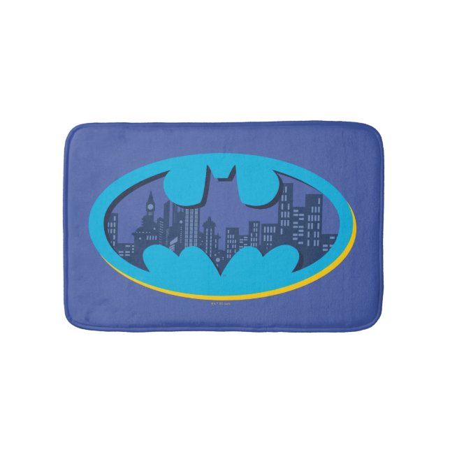 Alfombrilla De Baño Batman | Símbolo de la ciudad de Gotham (Anverso)