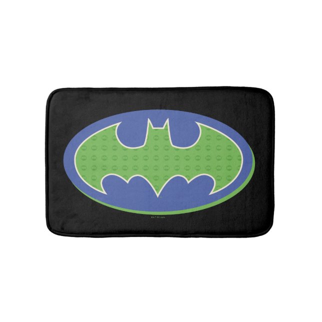 Alfombrilla De Baño Batman | Símbolo morado y verde (Anverso)