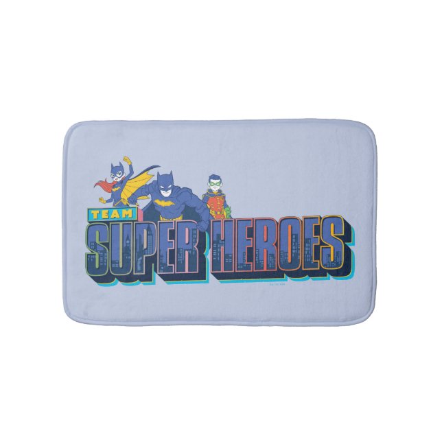 Alfombrilla De Baño Batman | Superhéroes de equipo (Anverso)
