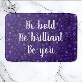 Alfombrilla De Baño Be Bold Purple Peacock Paradise