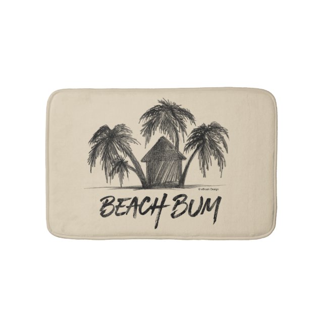 Alfombrilla De Baño Beach Bum Bathroom Mat (Anverso)