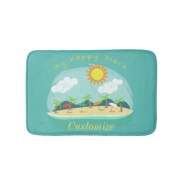 Alfombrilla De Baño Beach Happy Place Thunder_Cove (Anverso)