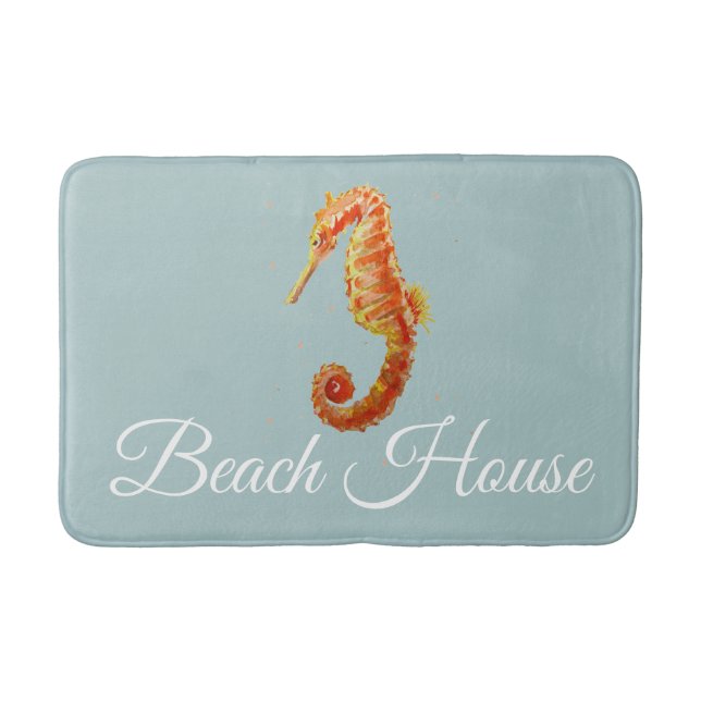 Alfombrilla De Baño Beach House Seahorse Medium Bath Mat (Anverso)