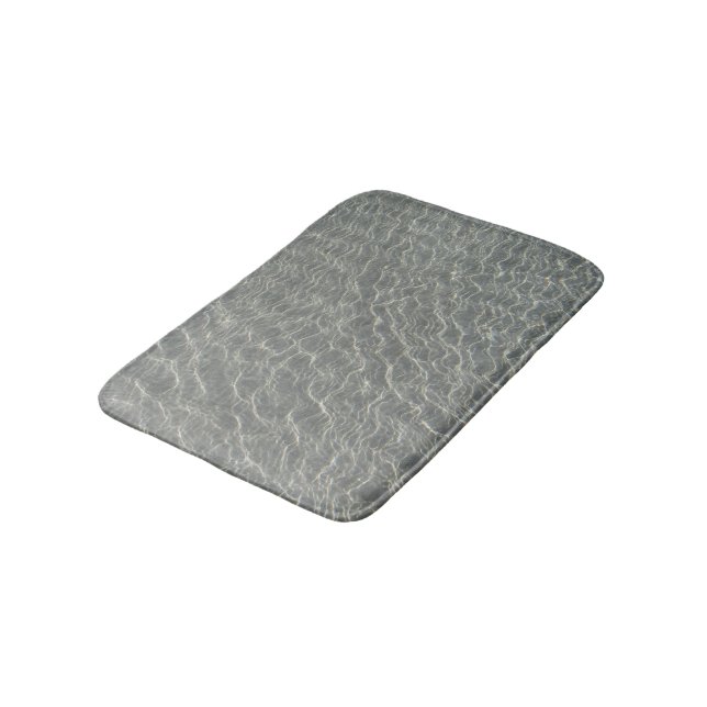 Alfombrilla De Baño Beach Ocean Water Ripples & Sand (Angular)