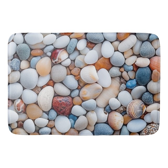 Alfombrilla De Baño Beach Pebbles Bath Mat (Anverso)