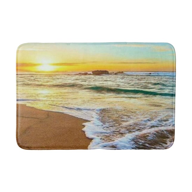 Alfombrilla De Baño Beach Sunset (Anverso)