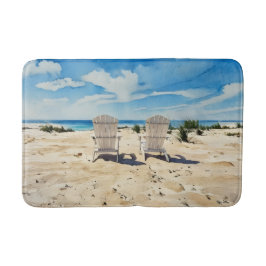 Alfombrilla De Baño Beach Viewing Chairs Bath Mat