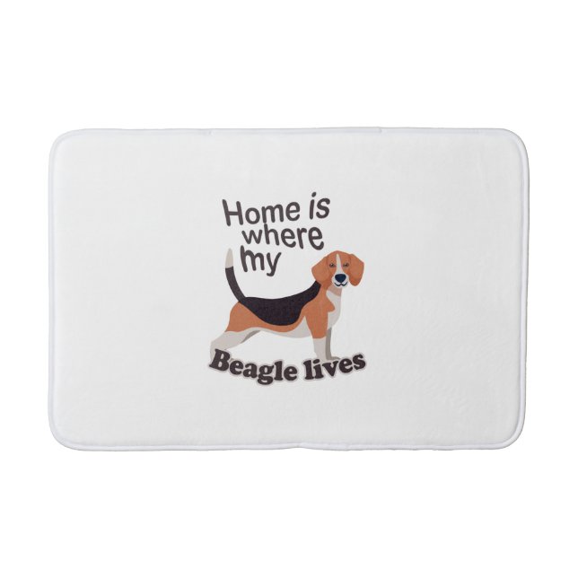 Alfombrilla De Baño Beagle Home (Anverso)