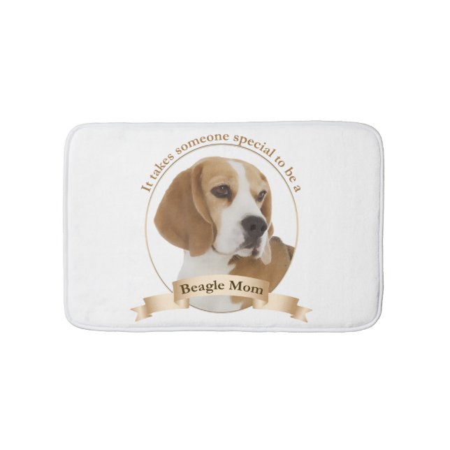 Alfombrilla De Baño Beagle Mom Bathmat (Anverso)