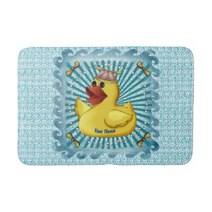 Alfombrilla De Baño Beanie Gorra Rubber Duck
