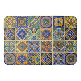 Alfombrilla De Baño Beautiful Boho Talavera Tiles